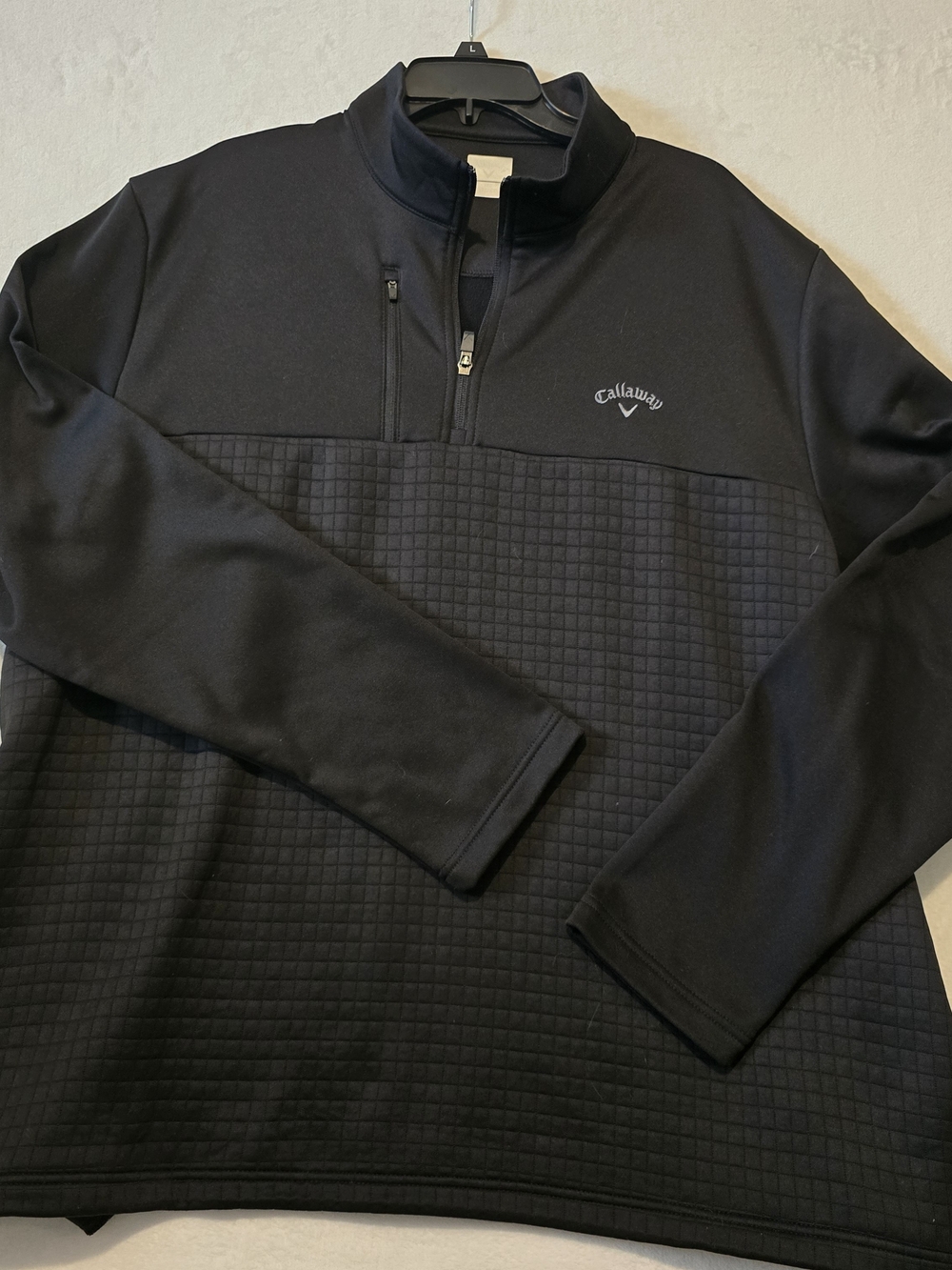 Callaway Black Men's XXL Quarter-Zip Pullover Jacket